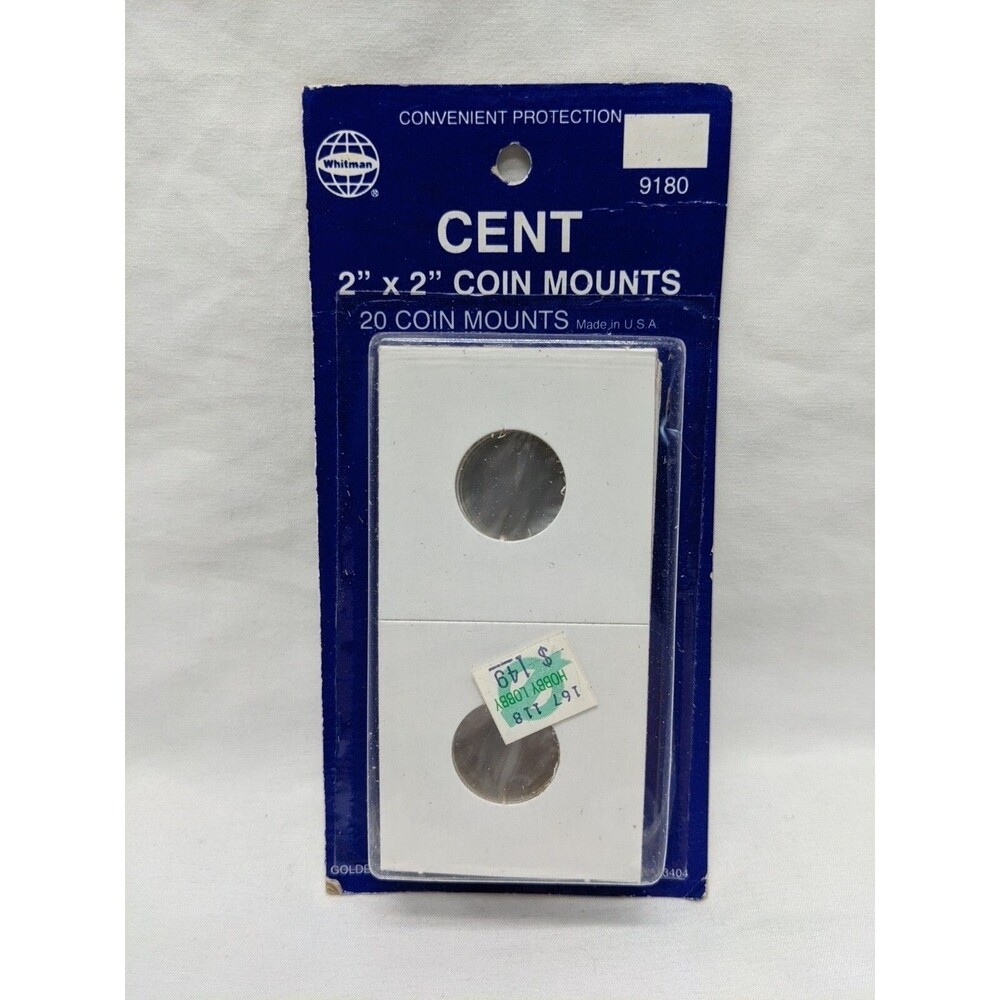 Pack Of (20) Convenient Protection Cent 2" X 2" Coin Mounts
